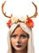 NET TOYS Märchenhaftes Hirsch-Geweih mit Stoff-Blüten | Braunes Geweih | Bezaubernder Frauen-Kopfschmuck REH | EIN Highlight für Fasching & Weihnachtsmarkt