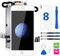 Hoonyer für iPhone 8 Display Weiß, Full Assembly LCD Digitizer Bildschirm Ersatz mit Kamera + Hörer + Sensoren für iPhone 8 LCD Bildschirm Ersatz Weiß