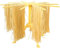 Ourokhome Collapsible Pasta Drying Rack- Plastic Household Noodle Stander with 10 Arms(Yellow)