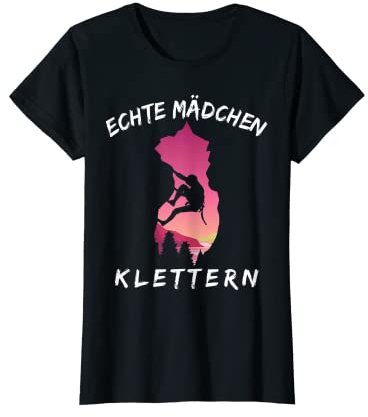 Echte Mädchen Klettern | Klettern Boulder Sport Klettern T-Shirt