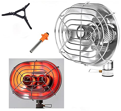 YKYR Chauffage Au Gaz Réchauffeur Portatif Chauffage Extérieur Cuisinière À Gaz Compact Tente De Camping Pêche Réchauffeur De Gaz en Plein Air