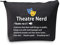 Theatergeschenke Theater-Nerd-Make-up-Tasche, Drama-Geschenke, Broadway, Musik-Geschenke, Theaterliebhaber, Geschenke, Komödie Tragödie Masken, Reisetasche, Theater, Theater Nerd schwarz, medium
