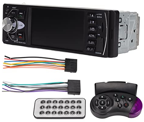 Radio Bluetooth para Automóvil, 4022D 4.1in HD LCD Pantalla Táctil Reproductor de Radio MP5 para Automóvil Estéreo para Automóvil Soporte de Llamadas con Manos Libres Imagen de Marcha Atrás/USB/AUX/Ta