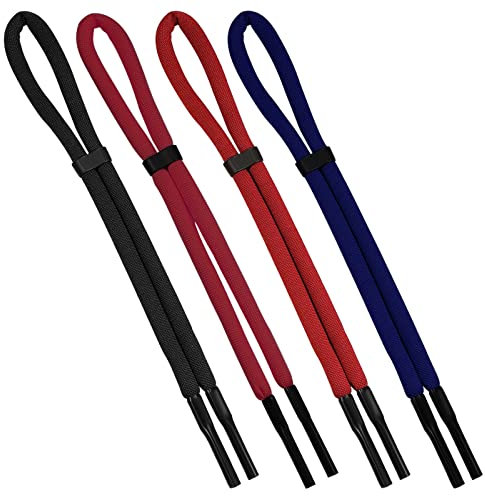KINBOM 4 Stück 66cm Sonnenbrillen Bänder, Brillenband Schwimmfähig für Herren Damen Verstellbar Brillenband Wassersport Brillenhalter Lanyard für Wassersport Bootfahren Kajakfahren Surfen (Set 2)