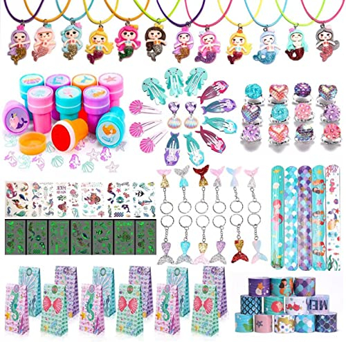 Vomkela 12 Stück LED Feder Leucht Springendes Spielzeug,Mitgebsel Kindergeburtstag Gastgeschenke,LED Jumping Emoticon Leuchtspielzeug Kinder Weihnachten Partyzubehör(meerjungfrau Geburtstag) (Stil 2)