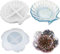 Accfore 2 stampi in silicone per colata in resina, vassoio per gioielli, portasapone, decorazione per la casa, anello e piatto portaoggetti