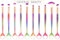 Catface Mami Pinceaux de maquillage Arc-en-ciel