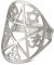 KKJOY Edelstahl durchbrochene Pentagramm Ring mit Dekoration von sechs-fachen Stern, die acht Trigramme, keltischen Knoten, Kruzifix und OM Yoga-Symbole