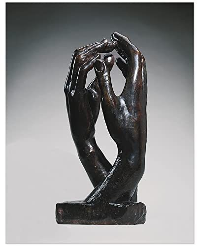JUNIWORDS Poster, François-Auguste-René Rodin, La Cathedrale, 45 x 34 cm (3001384)