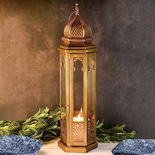Marrakesch Orientalische Gartenlaterne Laterne 50cm | Laternen für Draußen Moulan orientalisch als Gartendeko
