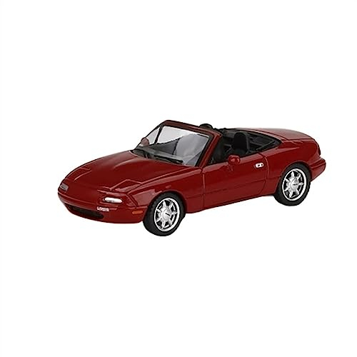 Modellauto 1:64 for Mazda Miata MX-5 Maßstab Druckgussauto Modell Metall Spielzeugauto Miniaturfahrzeug Fertigauto (Color : Red)