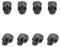 UNICRAFTALE 8 Stk Gunmetal Schädel Perlen Edelstahl Perlen Retro Totenkopf Perlen 2 mm Loch Metall Totenkopf Halloween Europäische Perlen Abstandsperlen Für DIY Armband Halskette Schmuckherstellung