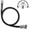 EBROM Batteriekabel Massekabel 25 mm² schwarz mit Flügelmutter Polklemme, variabel einstellbar, Länge ab 30cm bis 10m + Ringöse Kabelschuh M6 M8 M10 M12 - Ihre Auswahl: 25mm2-80 cm Kabelschuh M10