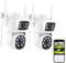 2K 6MP Dual Lens Outdoor Security Camera, 360° PTZ Home Security WiFi Camera, CCTV Camera with Auto-Tracking, Human Detection, 30m Color Night Vision, Two-Way Audio, IP66, Compatible with Alexa (2P)
