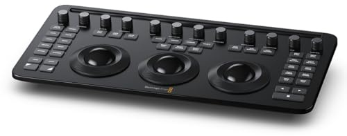 Blackmagic Design Davinci Resolve Micro Color Panel mit Tastatur-Beschriftung in Englischer Sprache