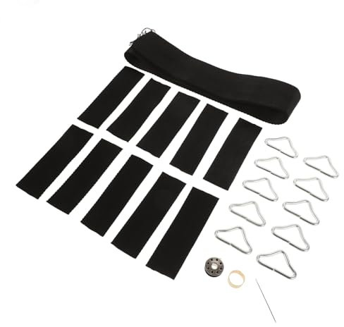 HANABASS Dreieckiger Schnallenversteller-D-Ring Mit Gurtband-Trampolinringen Für Riemen-Geldbeutel-Taschen-Hardware-Zubehör