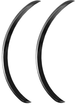 PRFGSGVBV Kotflügel Universal Auto LKW Karosserie Kotflügelverbreiterung Gummi Radkästen Augenbrauen Lippe Anti-Kratz-Streifen Schmutzfänger Carbon Trim 2St Schmutzfänger Spritzschutz(Black,32cm)