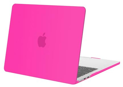 MOSISO Kompatibel mit MacBook Air 13 Zoll Hülle M5 M4 M3 M2 2026 2025-2022 | Ultradünne Hartschale Snap Schutzhülle Case für Mac Book Air 13,6 Zoll Hülle A3449 A3240 A3113 A2681, Bright Rose