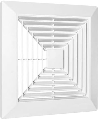 Feriany Extractor Fan Cover with Springs, Replacement Parts for Square Extractor Fan Ceiling or Wall Mounted Bathroom