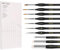 Miniature Paint Brushes Drybrush, 10 Sizes Detail Paint Brush Set, Acrylic Paint Brushes for Oil, Acrylic, Watercolors & Paint by Number, Tabletop, Figurine(Black)