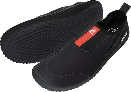 CRESSI Unisex-Adult Kiwi Shoes Black/Red 44 Schuh ideal für Wassersport und Spaziergänge in Nasser Umgebung, Schwarz/Rot