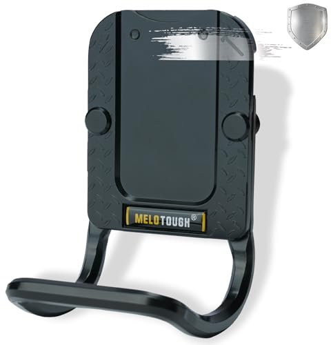 MELOTOUGH Hammer Holder for Belt, Fits Up to 2 Tool Belt, Holds Hammers, Hatchet or Mallet (Black)