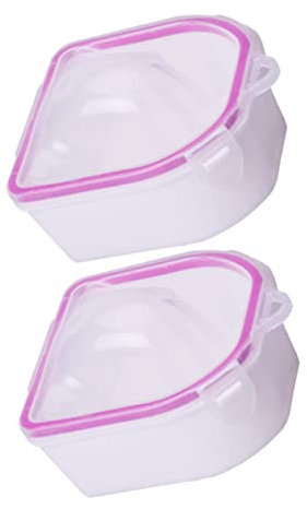 FRCOLOR 2pcs Nail Soaking Bowl Manicure Supplies Soak off Bowl for Nail Art Treatments Care Kit