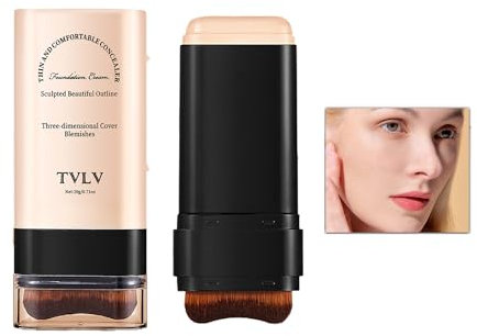 Due in uno - Luxury Anti - Wrinkle Foundation Make - up Stick, Double Head Foundation Make - up Make Stick, Flawless Eraser Foundations (#2, 20g)