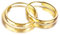 9ct Gold Diamond Cut 20mm Sleeper Hoop Earrings