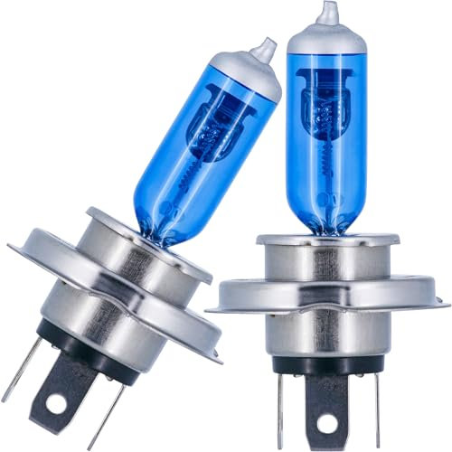 Recambo H4 Halogenlampen 24V 70W - 5500K Xenon-Look - Superweißes Licht für Abblend- & Fernlicht - Sockel P43t - 2 Stück, E-geprüft