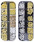 Sommer Muschel Nagelkunst Charms, Gold Strand Ozeannieten Nagelschmuck, Ozean Thema Nagel Steinchen für Frauen Acryl Nagel Ozean (Gold)