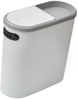 MagiDeal Poubelle de cuisine nordique avec fente de rangement, simple, fine et étroite, pour salle de bain, véranda, bureau