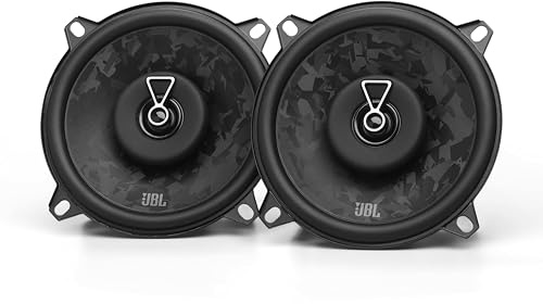 JBL Stage3 Gen2 58F 5.25 in / 13 cm 2-Way Coaxial Car Speakers | 60 W RMS / 180 W peak, 89 dB, 4 Ohm, 55 Hz-20 kHz - Plus One cone - frontless design - pair - door speaker upgrade
