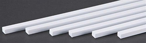 evergreen 399 square profiles, 600 x 4.8 x 6.3 mm, 6 pieces