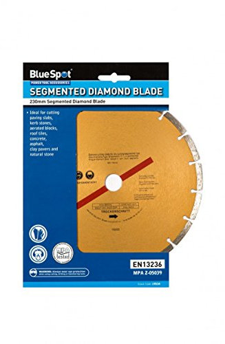 Blue Spot Tools 19534 230MM (9) Segmented Gold Diamond Dry Cutting Disc