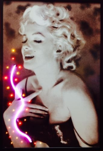 LED Neon Bild - Marilyn Monroe Neonreklame looks like USA!