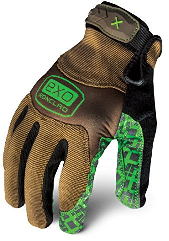 Ironclad PERFORMANCE WEAR EXO-PGG-03-M Medium Project Grip Gloves Brown & Green
