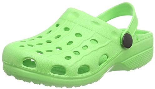 Playshoes Zapatos de baño EVA, calzado para jardín 171725, zuecos infantiles unisex, verde (verde 29), 36/37 EU