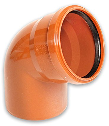 Gebr. Ostend. Kunststoffe GmbH KG-Bogen 67° DN 160 PVC-U Kanalsystem orangebraun RAL 8023