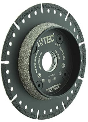 BTEC KG Rohr Trennscheibe Anfasscheibe 125 mm Trennscheibe für KG Rohr Flexscheibe für KG Rohr Diamanttrennscheibe PIPECUT KG-Rohr PVC Rohr PP Rohr und vieles mehr Trennscheibe 125mm x 22,23mm