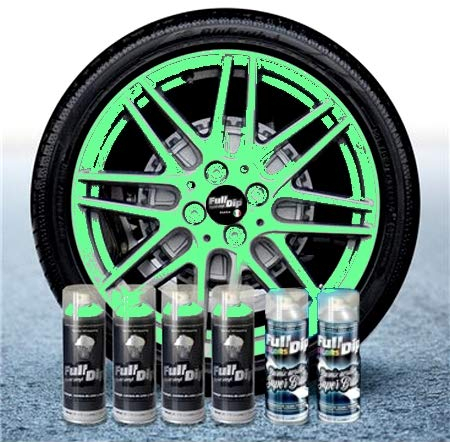 Sophisticauto 6 Stück Full Dip Grün Paradise Glänzend Sprüfolie