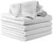 Microfibre Cleaning Cloths, 40cm x 30cm - Pack of 5, White, Machine Washable, Polishing, Waxing & Dusting Cloth, Lint-Free, Kitchen Towel, Car Cleaning, Microfiber
