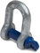 HEAVYTOOL Schäkel gerade Stahl hochfest 4,75t mit Augbolzen (1 Stück) Hochfester Geradschäkel Bügelschäkel Lastschäkel Hebeschäkel Schwerlastschäkel