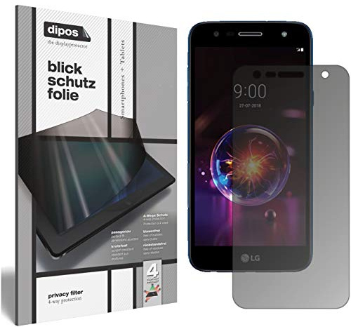 dipos Blickschutzfolie für LG X power 3 | Displayschutz matt mit 4-Wege Sichtschutz-Effekt, Privacy Filter, passt perfekt, kratzfest, blasenfrei, selbstklebend