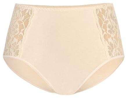Teyli Slip Damen Baumwolle zum Kaschieren von Unvollkommenheiten - Bikinis & Taillenslips für Damen - Slips Cotton Women - Slip Baumwolle