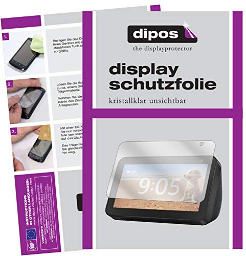 dipos 2x Displayschutzfolie klar für Amazon Echo Show 5