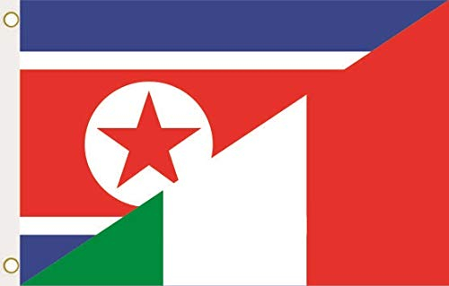 U24 Flagge Fahne Nord Korea-Italien 90 x 150 cm
