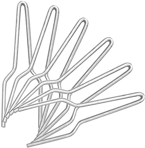 iiniim 6 Stück Lötspitze Ersatzlötspitze Set für Lötpistole, Professionelle Holzdrahtspitzen Ersatzspitzen für Pyrographie-Maschinen Silber E Einheitsgröße