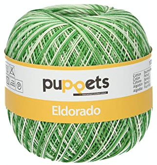 Puppets Eldorado Multicolor 4578012-00124 Farbe: 124, Stärke: 12, Aufmachung: 100g, Lauflänge: 570m, Häkelgarne