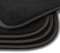 Bär-AfC Auto Fußmatten Premium passend für Hyundai I20 2015-2020, Autoteppiche Velours Schwarz, Nubuk Band Schwarz, Doppelnaht Orange + Silber, Set 4-teilig, HY09971